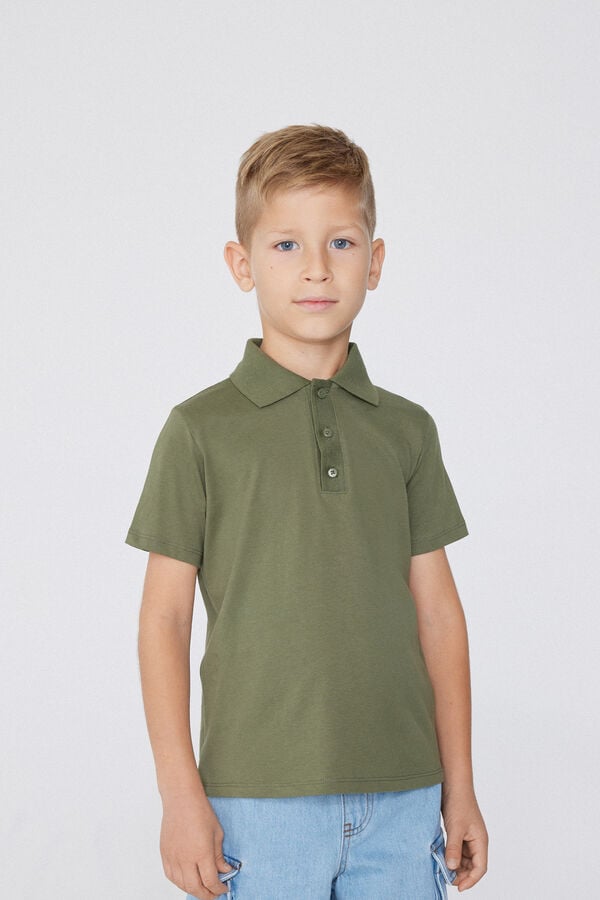 Tezenis Polo de Manga Corta de Algodón para Niño