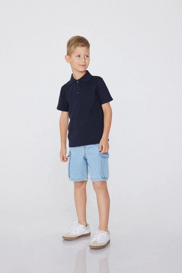 Tezenis Polo De Manga Corta De Algodón Para Niño