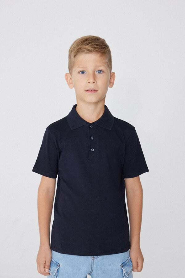 Tezenis Polo de Manga Corta de Algodón para Niño