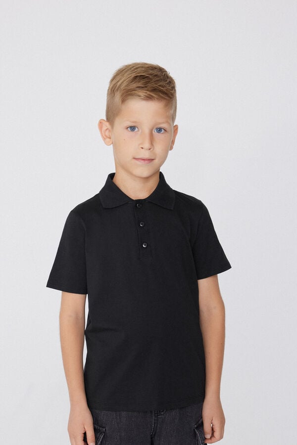 Tezenis Polo de Manga Corta de Algodón para Niño