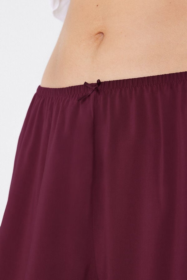 Tezenis Short De Tela De Viscosa De Color Liso