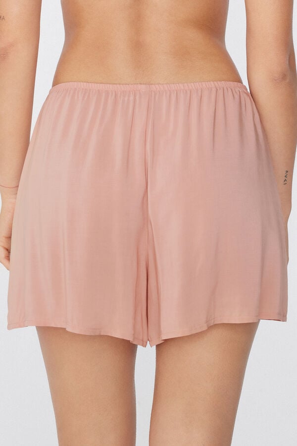 Tezenis Short De Tela De Viscosa De Color Liso