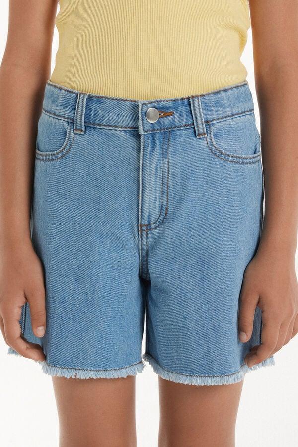 Tezenis Shorts de Denim Deshilachados