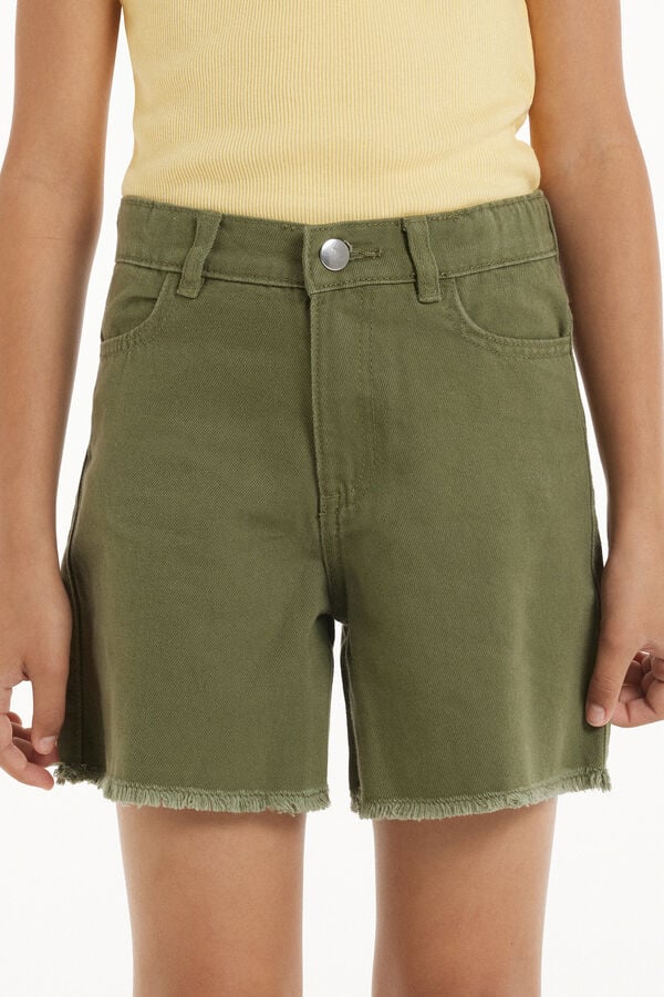 Tezenis Shorts de Denim Deshilachados