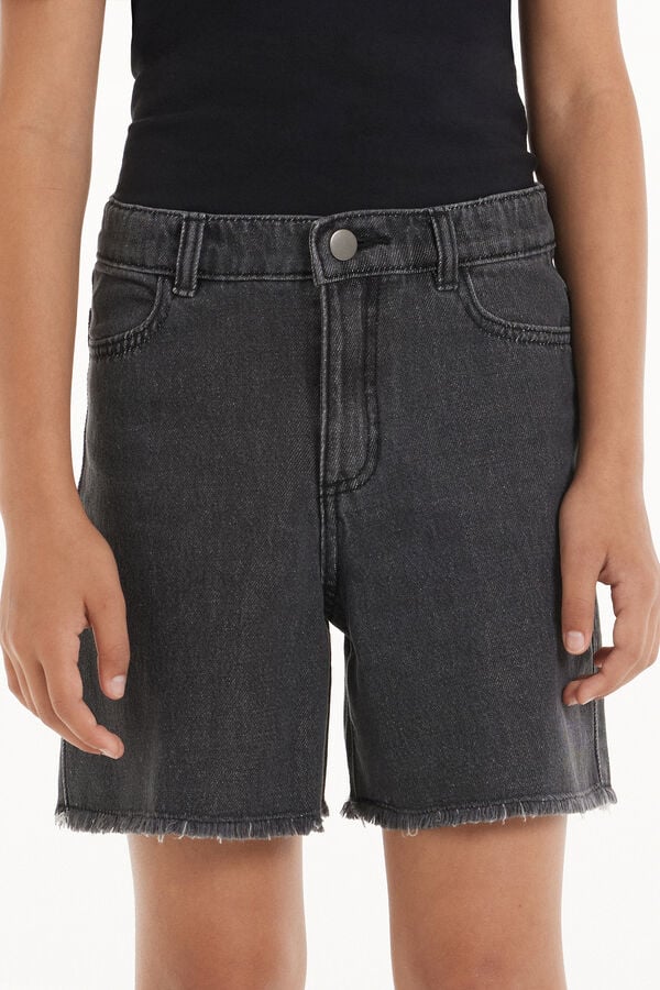 Tezenis Shorts de Denim Deshilachados