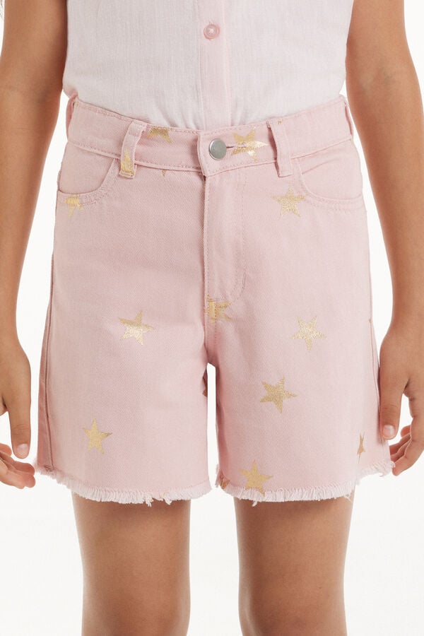 Tezenis Shorts de Denim Deshilachados