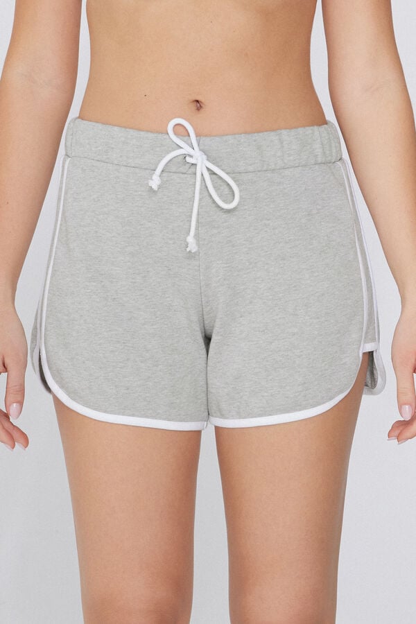 Tezenis Shorts de Felpa con Ribetes