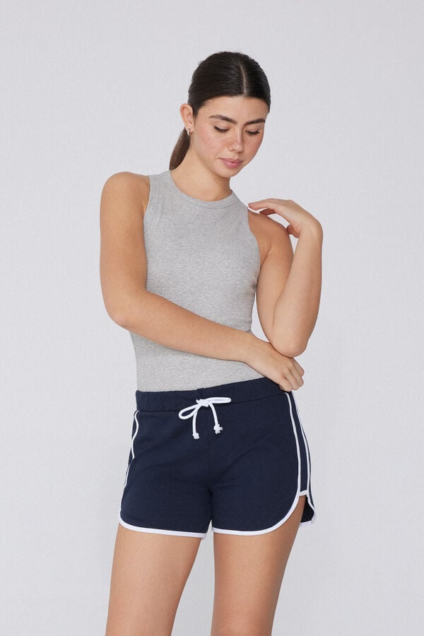 Tezenis Shorts De Felpa Con Ribetes