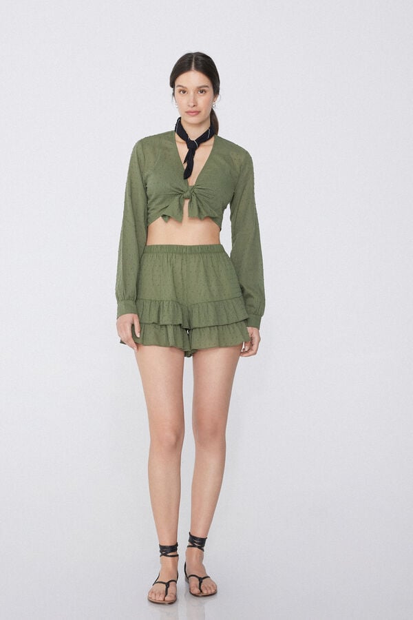 Tezenis Shorts De Tela 3D Con Volantes