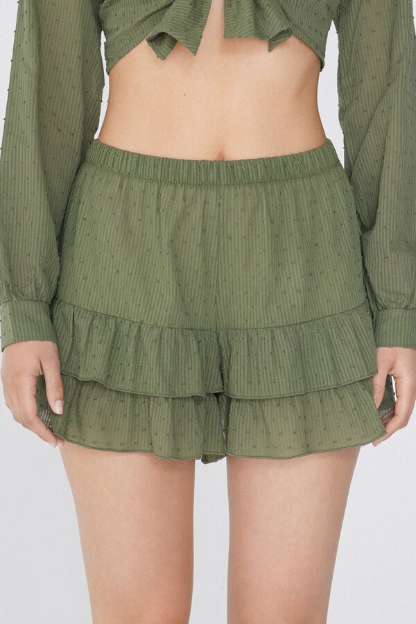 Tezenis Shorts de Tela 3D con Volantes