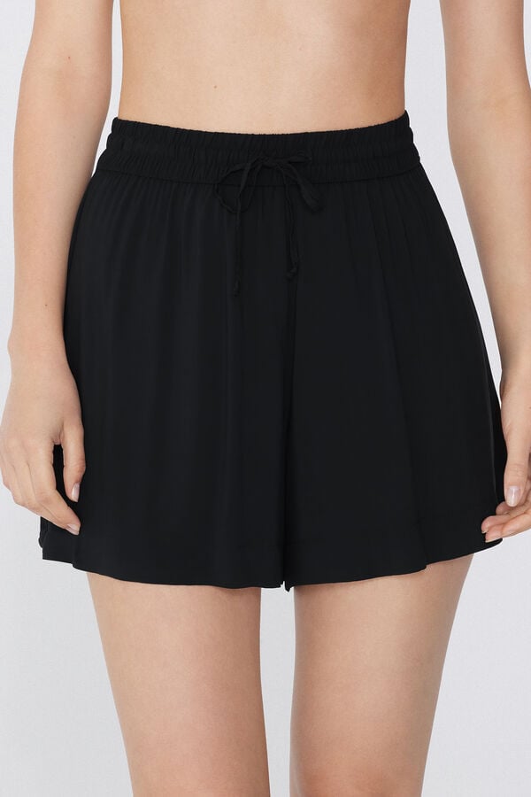 Tezenis Shorts de Tela de Viscosa con Cordón