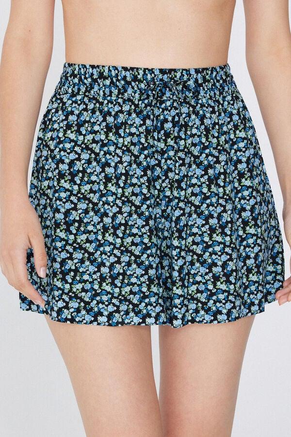 Tezenis Shorts de Tela de Viscosa con Cordón