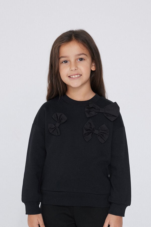 Tezenis Sudadera con Cuello Redondo y Lazos