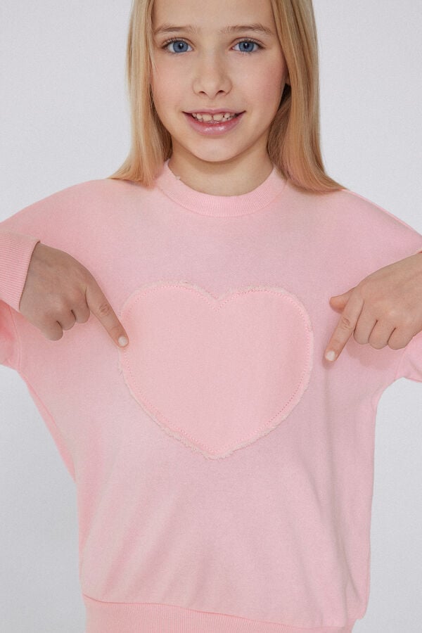 Tezenis Sudadera Con Cuello Redondo Y Parche Niña