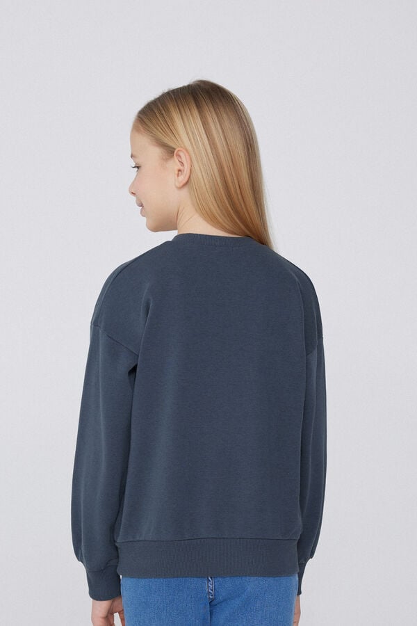 Tezenis Sudadera Con Cuello Redondo Y Parche Niña