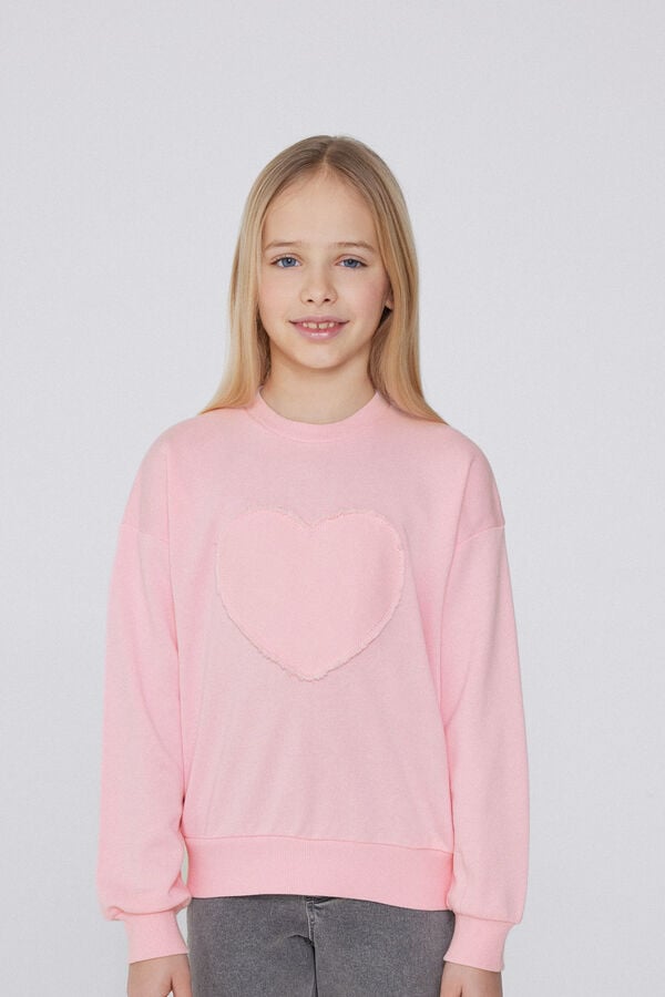 Tezenis Sudadera con Cuello Redondo y Parche Niña