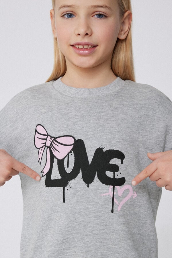 Tezenis Sudadera De Manga Larga Con Estampado Niña