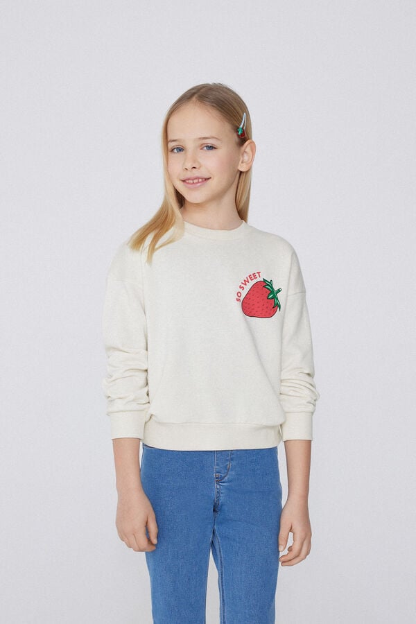 Tezenis Sudadera De Manga Larga Con Estampado Niña