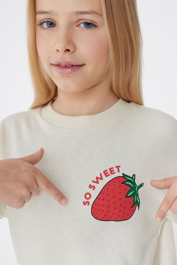 Tezenis Sudadera De Manga Larga Con Estampado Niña