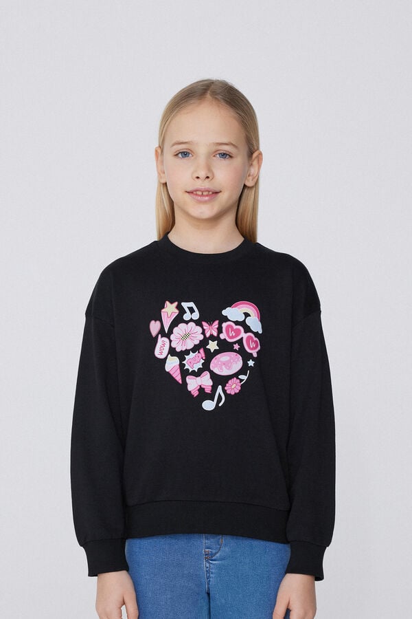 Tezenis Sudadera de Manga Larga con Estampado Niña