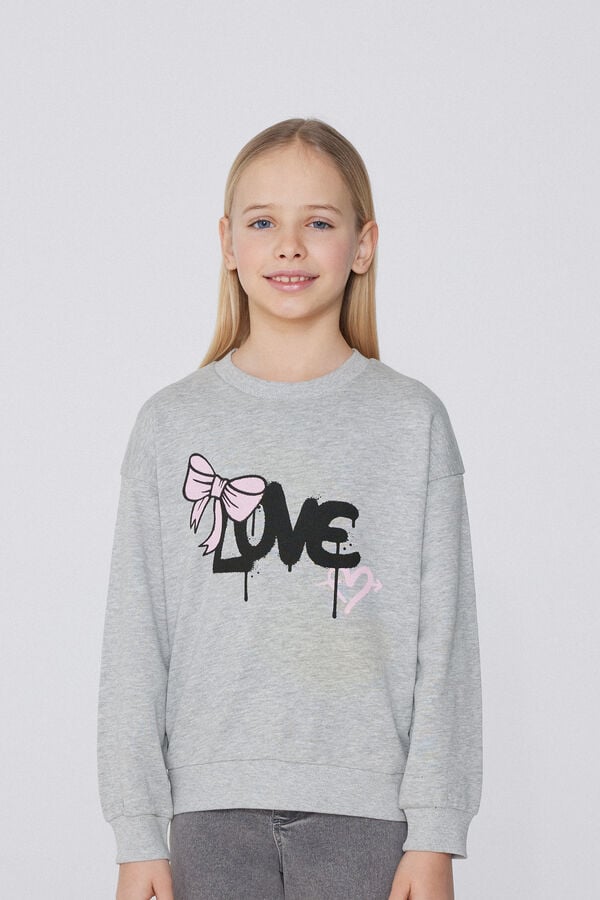 Tezenis Sudadera de Manga Larga con Estampado Niña