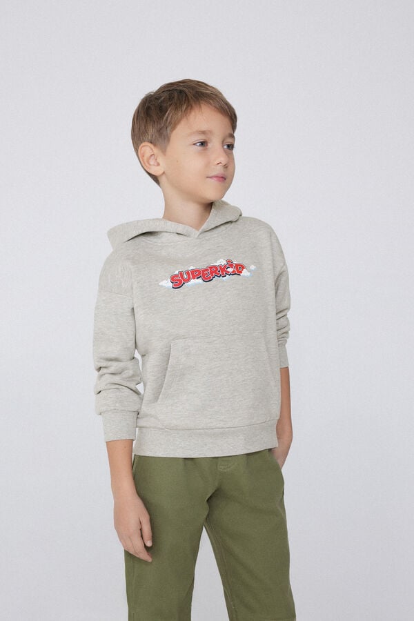 Tezenis Sudadera Gruesa Con Capucha Y Estampado