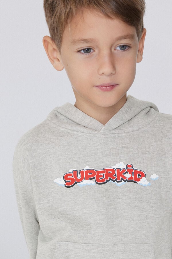 Tezenis Sudadera Gruesa Con Capucha Y Estampado