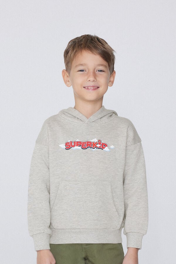 Tezenis Sudadera Gruesa con Capucha y Estampado