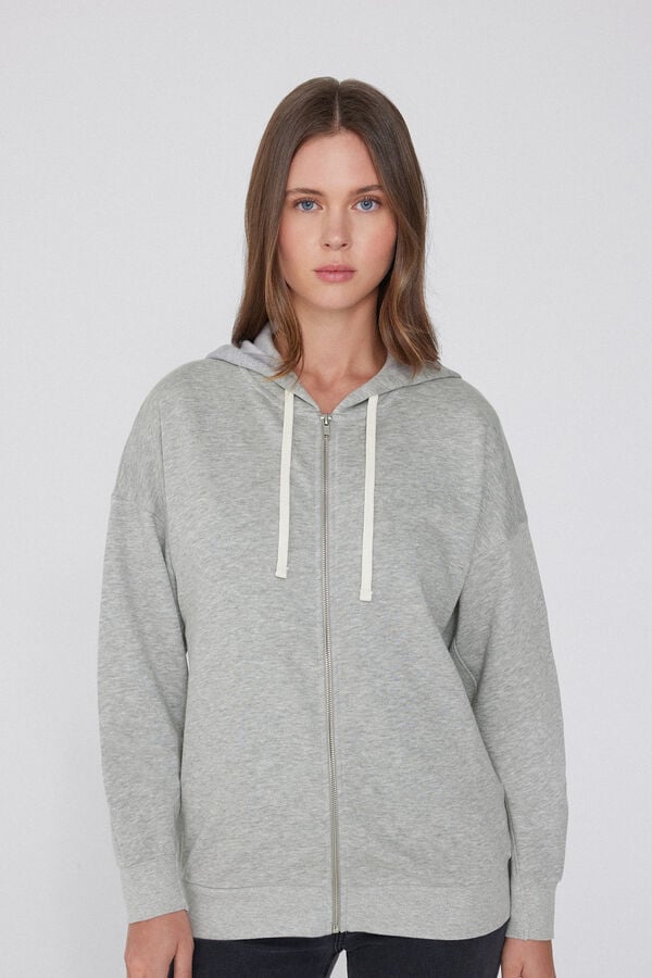 Tezenis Sudadera Gruesa Cremallera y Capucha