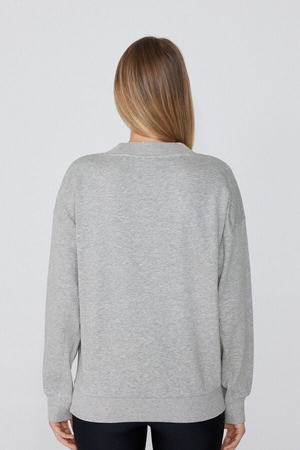 Tezenis Sudadera Gruesa Manga Larga Escote Pico