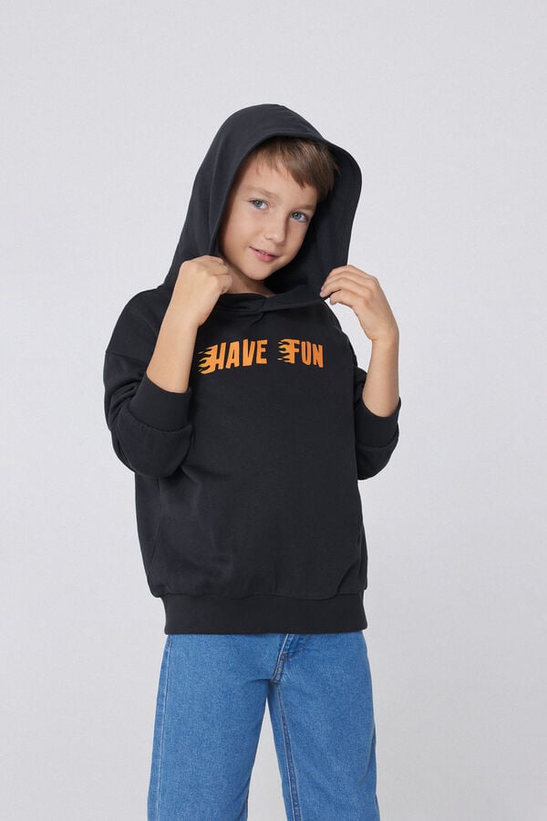 Tezenis Sudadera Manga Larga Capucha Y Estampado