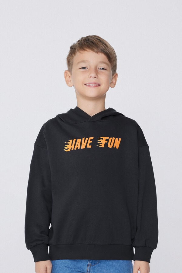 Tezenis Sudadera Manga Larga Capucha Y Estampado