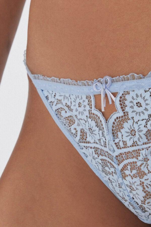 Tezenis Tanga Con Tira Lateral Fina Lace Bliss