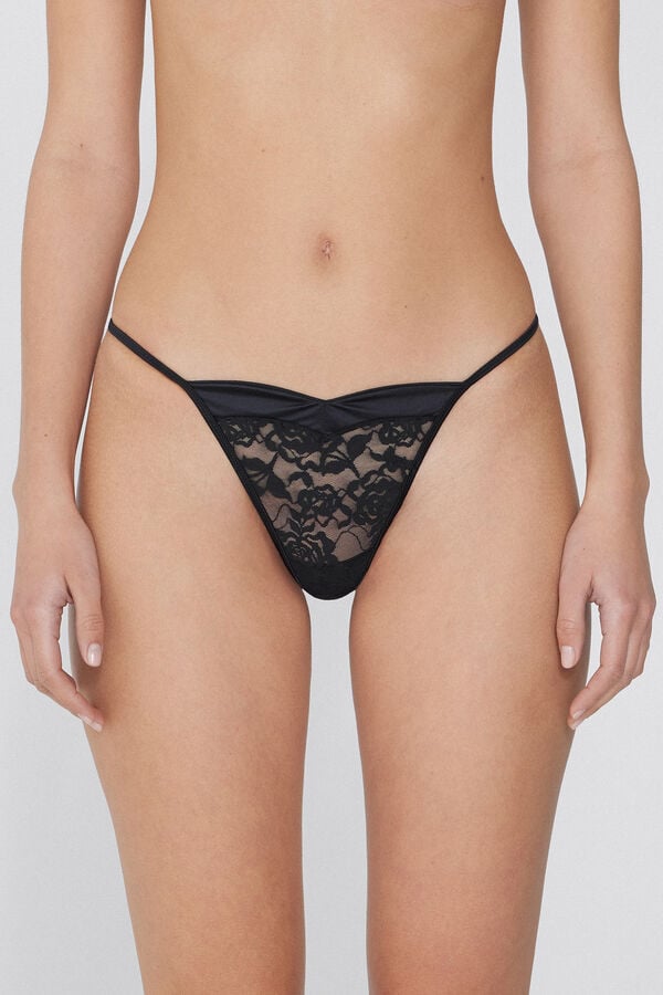 Tezenis Tanga con Tira Lateral Weavy Armony