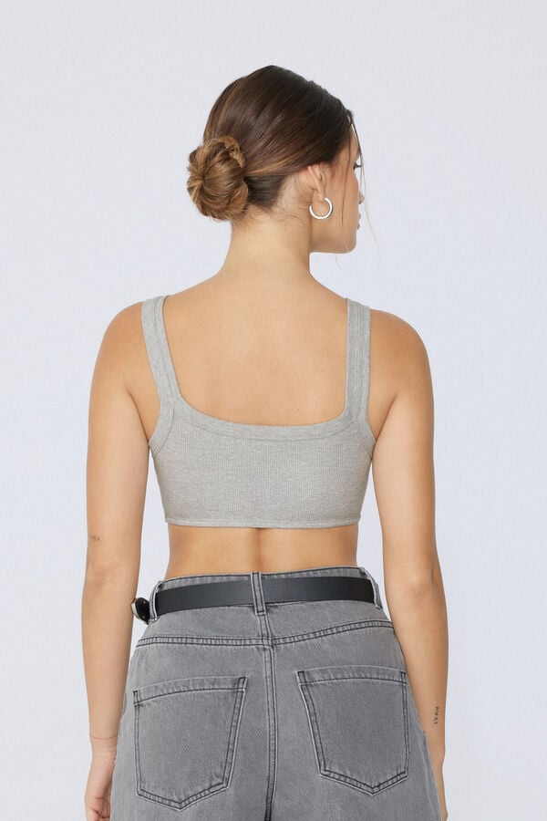 Tezenis Top Corto Brasier De Canalé Con Strass