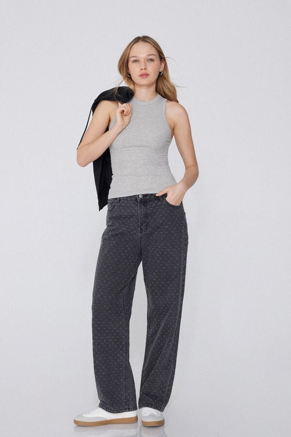 Tezenis Vaqueros Amplios Efecto Lunares