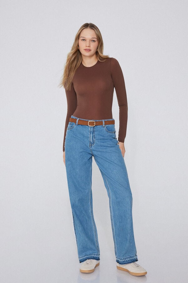 Tezenis Vaqueros Con Deshilachado Lateral