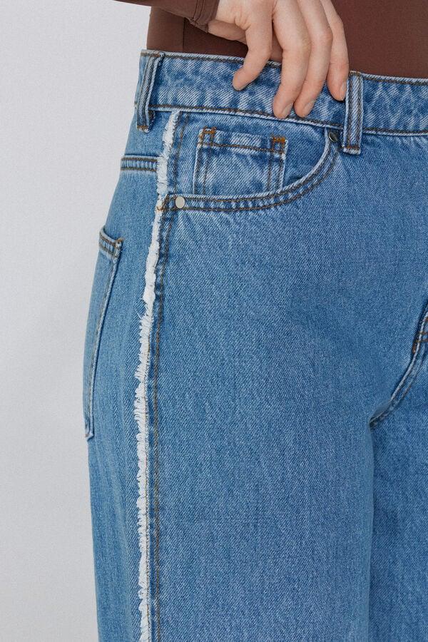 Tezenis Vaqueros Con Deshilachado Lateral