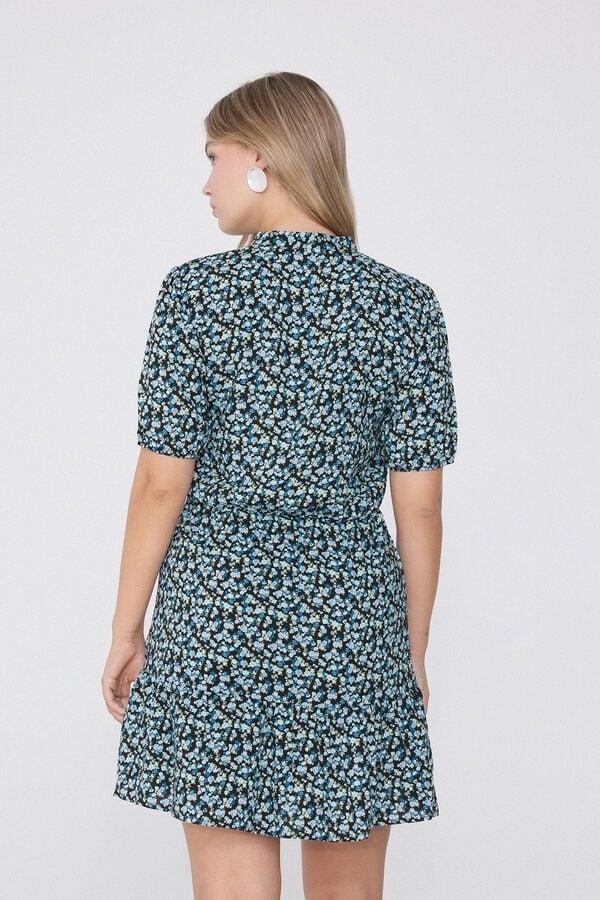 Tezenis Vestido Corto De Manga Corta Con Volante