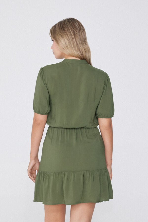 Tezenis Vestido Corto De Manga Corta Con Volante