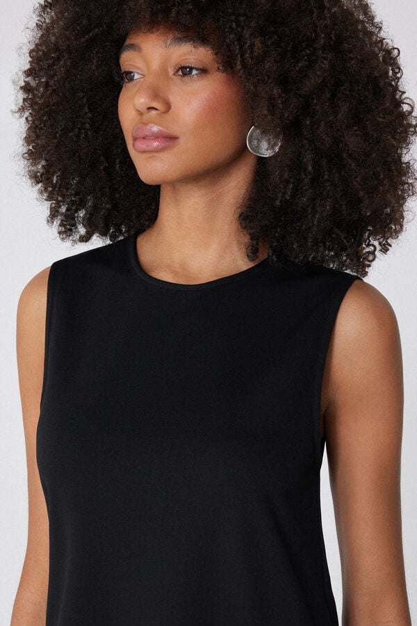 Tezenis Vestido Corto Sin Mangas Punto Milano