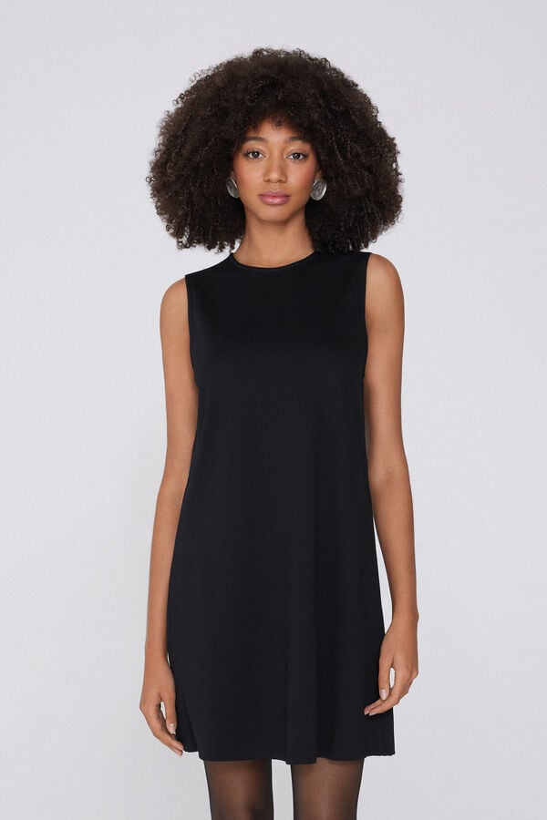 Tezenis Vestido Corto Sin Mangas Punto Milano