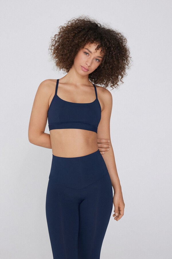 Tezenis Top Deportivo Corto Con Relleno Y Tirantes Finos