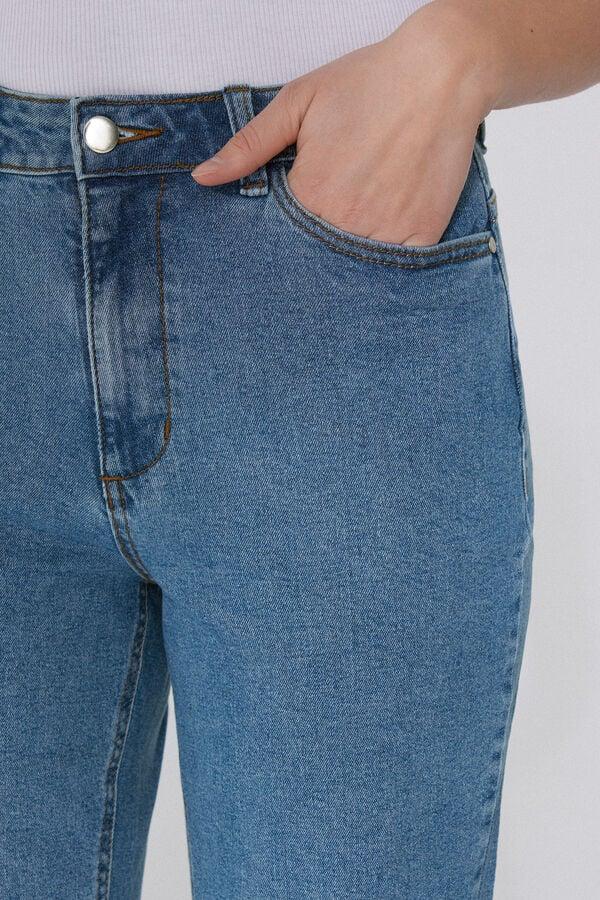 Tezenis Vaqueros De Talle Alto Denim Rectos Con Bolsillos