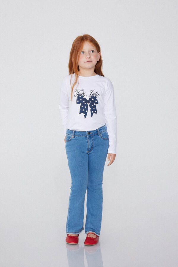 Tezenis Vaqueros Largos Flare Con Cremallera Y Botón