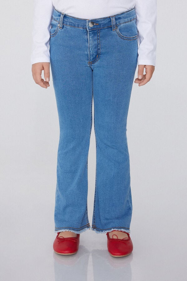 Tezenis Vaqueros Largos Flare con Cremallera y Botón