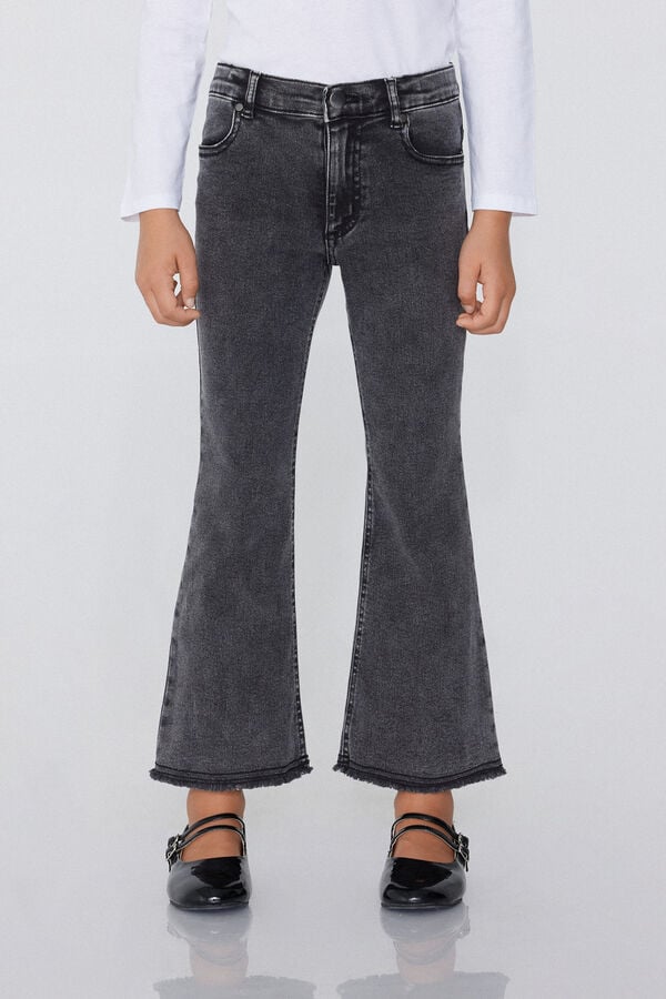 Tezenis Vaqueros Largos Flare Con Cremallera Y Botón