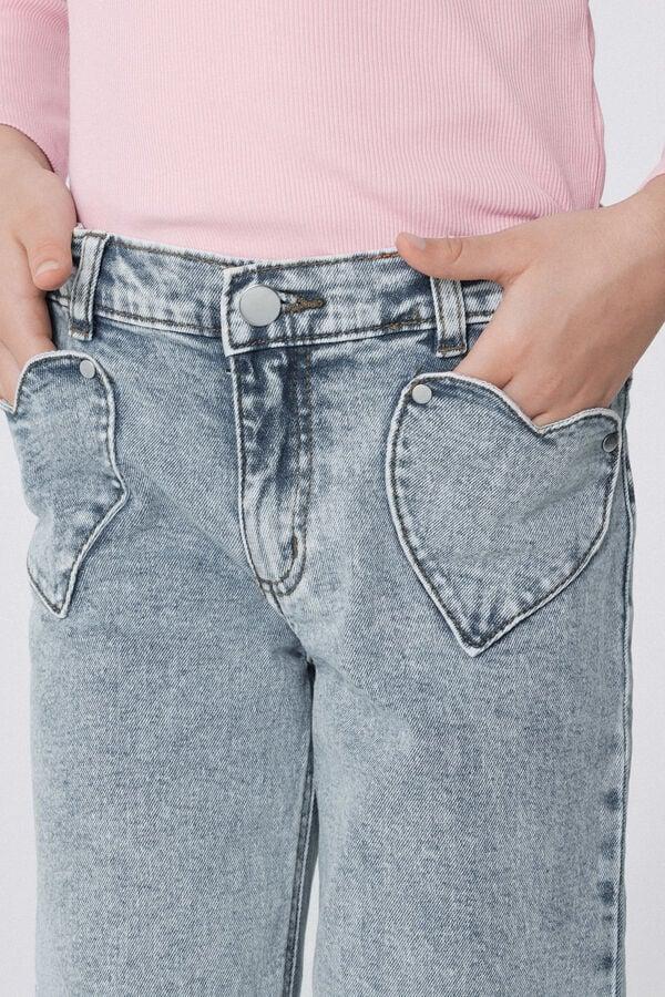Tezenis Vaqueros Largos Rectos Con Bolsillos De Corazón
