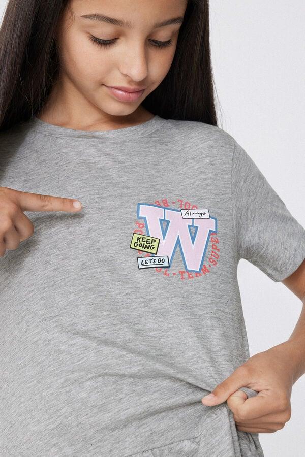 Tezenis Vestido De Manga Corta De Algodón Con Volante