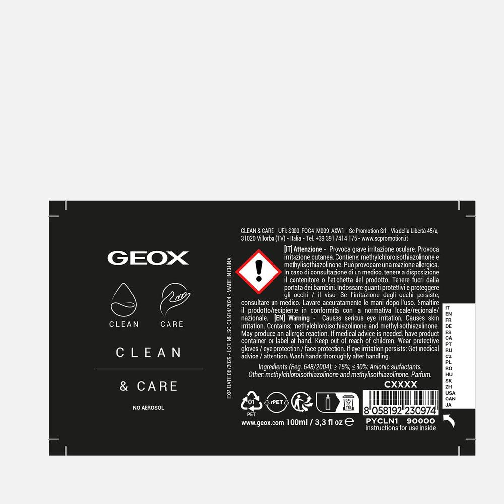 Geox 1 Spray Limpiador PYCLN190000CXXXX Limpiador Zapatos
